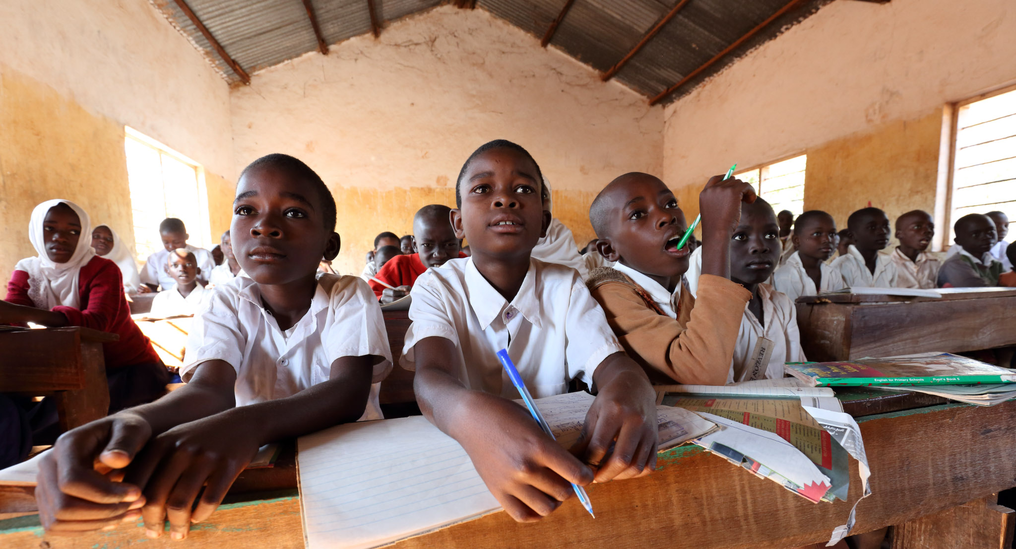 Primary school students in Tanzania